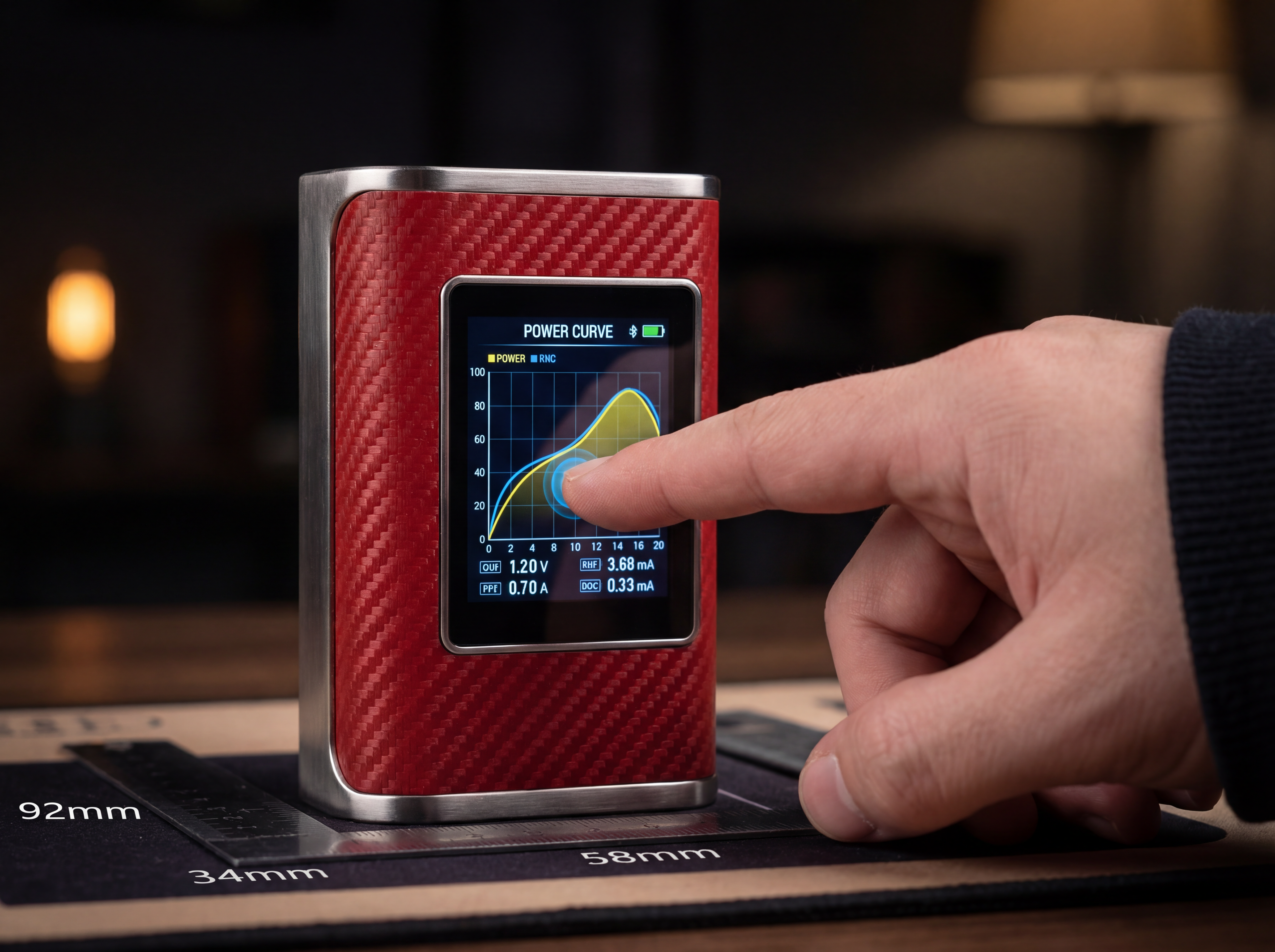 CORE 200W touchscreen UI